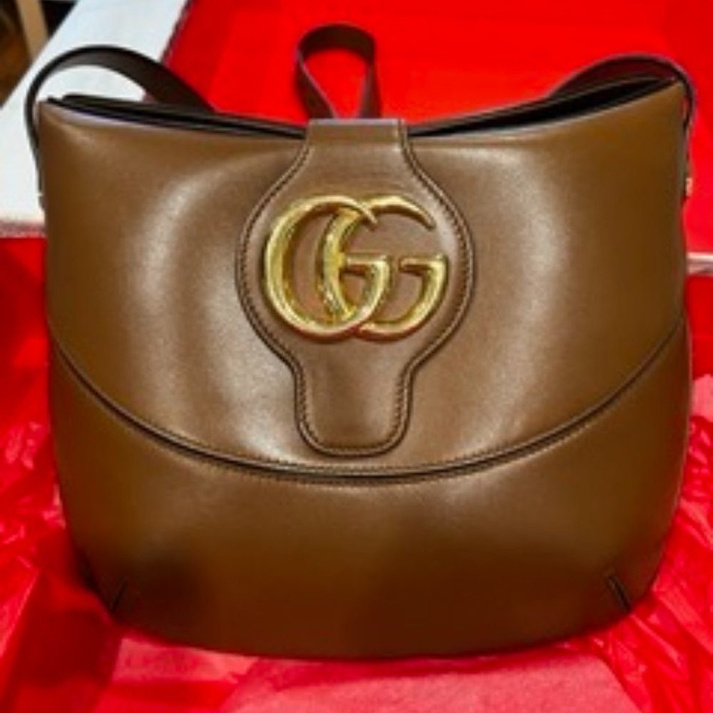 LIKE NEW GUCCI Calfskin Medium Arli Shoulder/Crossbody Bag
